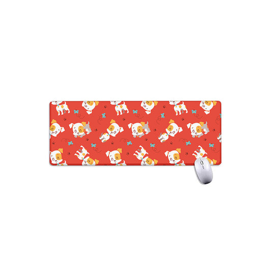 Cartoon Jack Russell Terrier Print Extended Mouse Pad