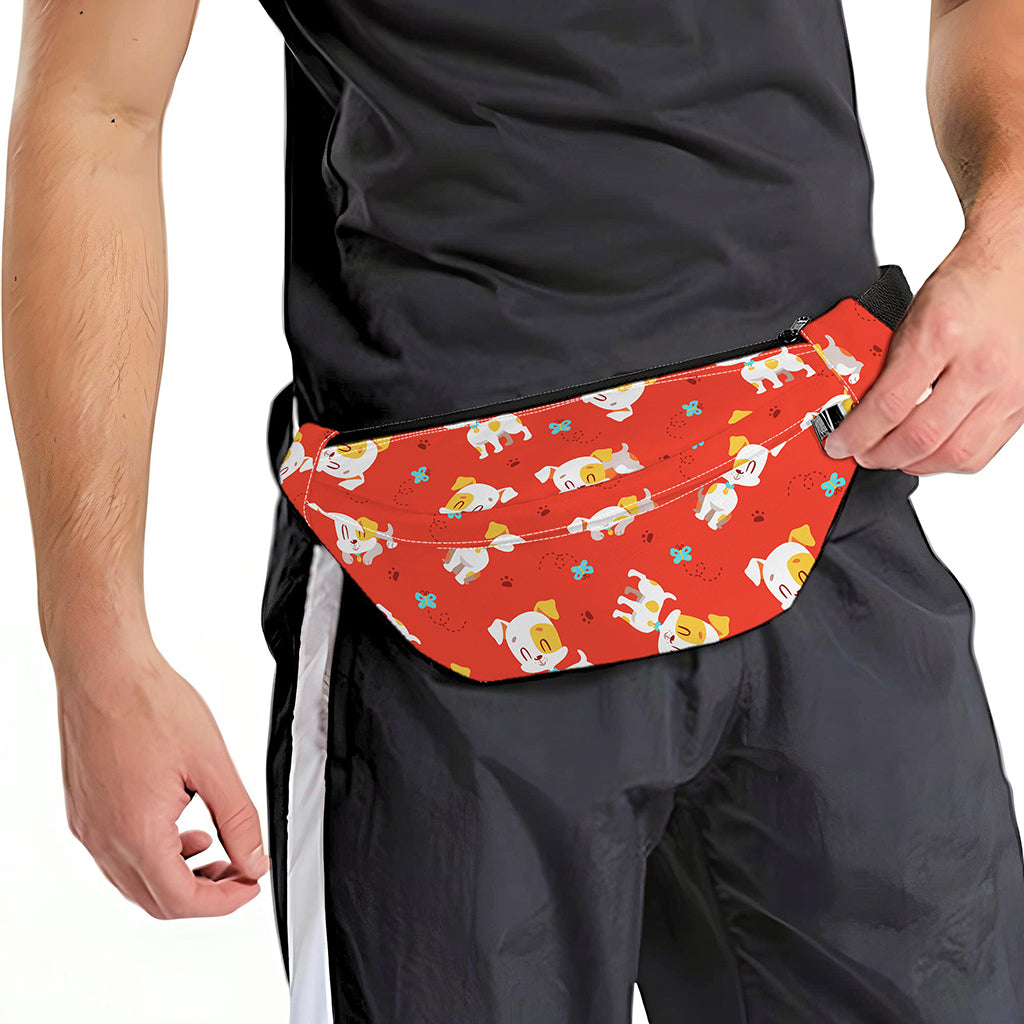 Cartoon Jack Russell Terrier Print Fanny Pack