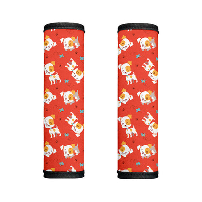 Cartoon Jack Russell Terrier Print Handle Covers