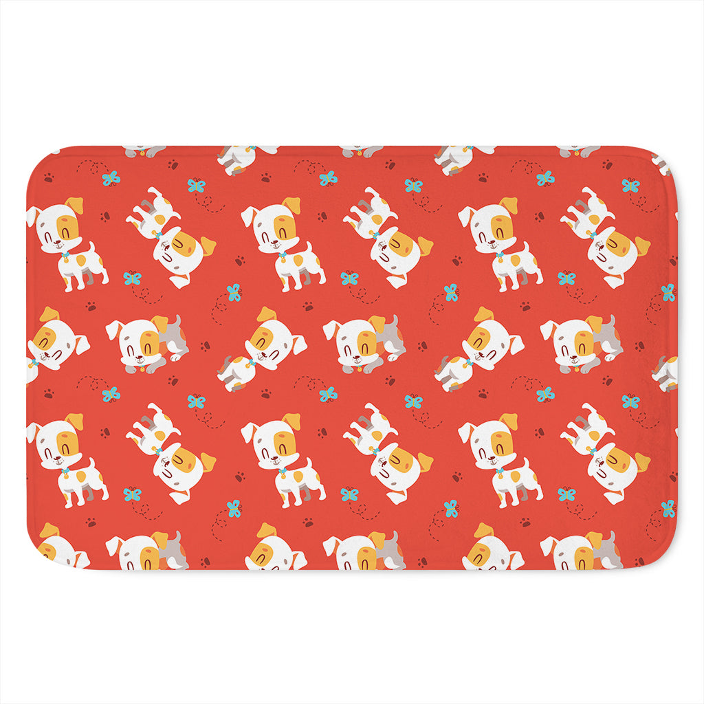 Cartoon Jack Russell Terrier Print Indoor Door Mat