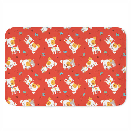 Cartoon Jack Russell Terrier Print Indoor Door Mat