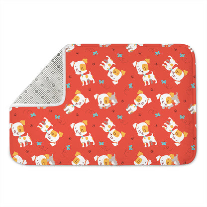 Cartoon Jack Russell Terrier Print Indoor Door Mat