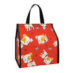 Cartoon Jack Russell Terrier Print Insulated Lunch Tote