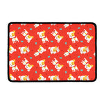 Cartoon Jack Russell Terrier Print Kitchen Mat