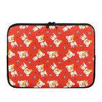 Cartoon Jack Russell Terrier Print Laptop Sleeve