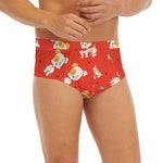 Cartoon Jack Russell Terrier Print Men's Briefs
