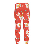 Cartoon Jack Russell Terrier Print Men's leggings