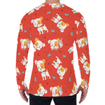 Cartoon Jack Russell Terrier Print Men's Long Sleeve T-Shirt