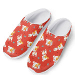 Cartoon Jack Russell Terrier Print Mesh Casual Shoes