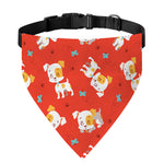 Cartoon Jack Russell Terrier Print Over The Collar Dog Bandana