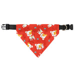 Cartoon Jack Russell Terrier Print Over The Collar Dog Bandana