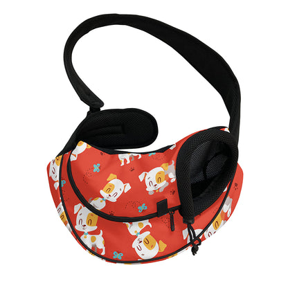 Cartoon Jack Russell Terrier Print Pet Sling Carrier