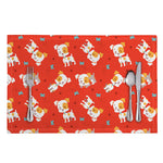 Cartoon Jack Russell Terrier Print Placemat