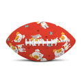 Cartoon Jack Russell Terrier Print Rugby Ball
