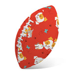 Cartoon Jack Russell Terrier Print Rugby Ball