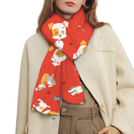 Cartoon Jack Russell Terrier Print Scarf