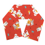 Cartoon Jack Russell Terrier Print Scarf