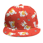 Cartoon Jack Russell Terrier Print Snapback Cap