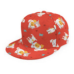 Cartoon Jack Russell Terrier Print Snapback Cap