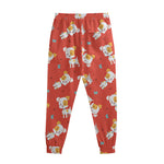 Cartoon Jack Russell Terrier Print Sweatpants