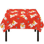 Cartoon Jack Russell Terrier Print Tablecloth