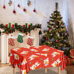 Cartoon Jack Russell Terrier Print Tablecloth