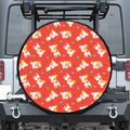 Cartoon Jack Russell Terrier Print Tire Cover