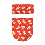 Cartoon Jack Russell Terrier Print Toilet Lid And Tank Cover Set