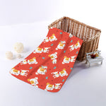 Cartoon Jack Russell Terrier Print Towel