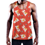 Cartoon Jack Russell Terrier Print Training Tank Top