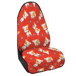 Cartoon Jack Russell Terrier Print Waterproof Car Seat Cover