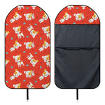 Cartoon Jack Russell Terrier Print Waterproof Car Seat Cover