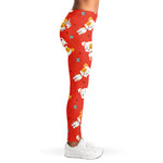 Cartoon Jack Russell Terrier Print Women's Leggings