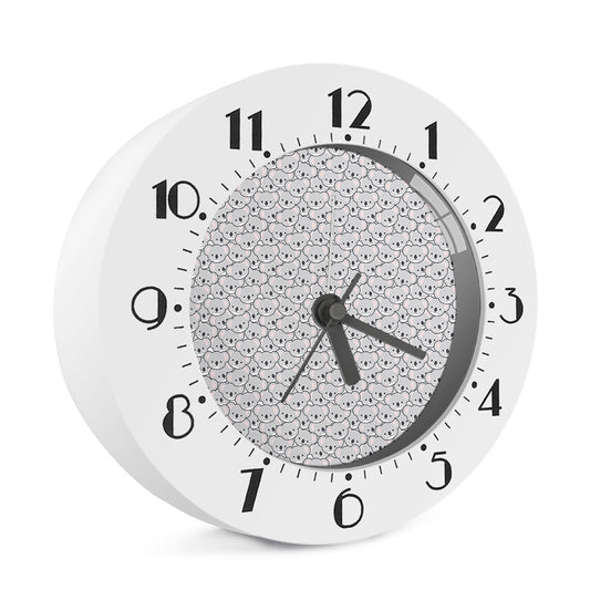 Cartoon Koala Pattern Print Alarm Clock
