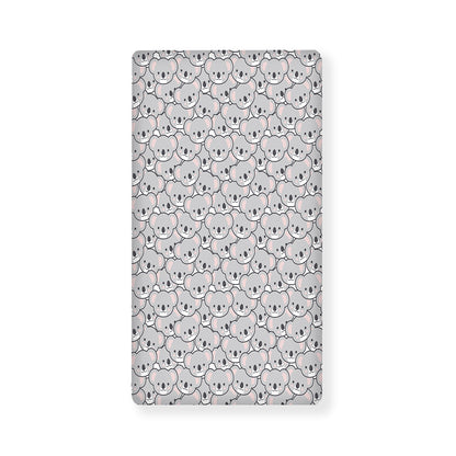 Cartoon Koala Pattern Print Baby Crib Sheet