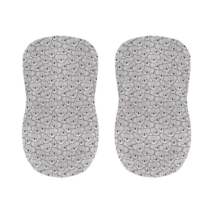 Cartoon Koala Pattern Print Bar Stool Covers