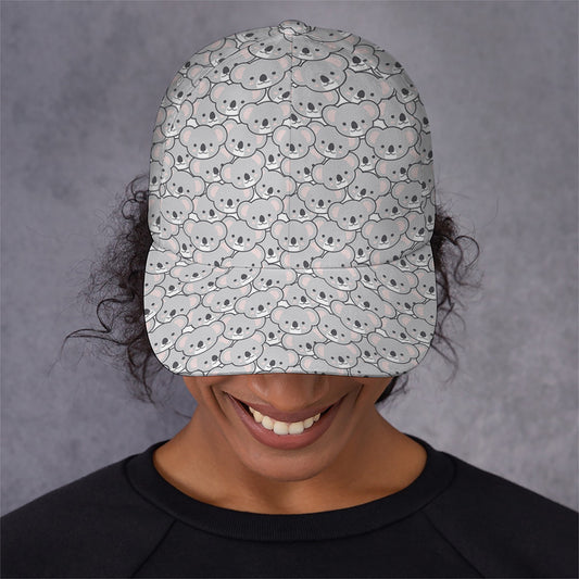 Cartoon Koala Pattern Print Baseball Cap