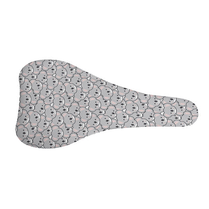 Cartoon Koala Pattern Print Bicycle Seat Cover