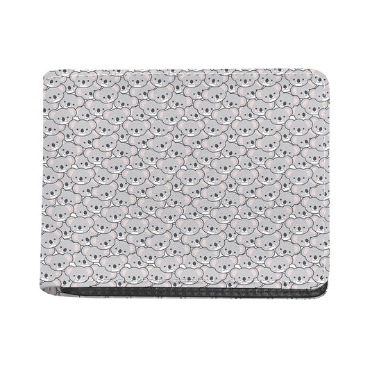 Cartoon Koala Pattern Print Bifold Wallet