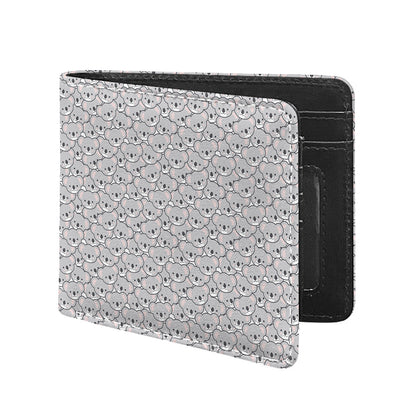 Cartoon Koala Pattern Print Bifold Wallet