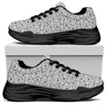 Cartoon Koala Pattern Print Black Chunky Shoes