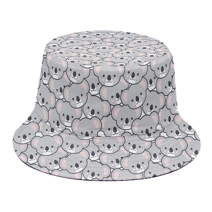 Cartoon Koala Pattern Print Bucket Hat
