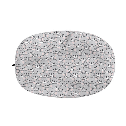 Cartoon Koala Pattern Print Car Side Mirror Covers