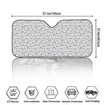 Cartoon Koala Pattern Print Car Windshield Sun Shade