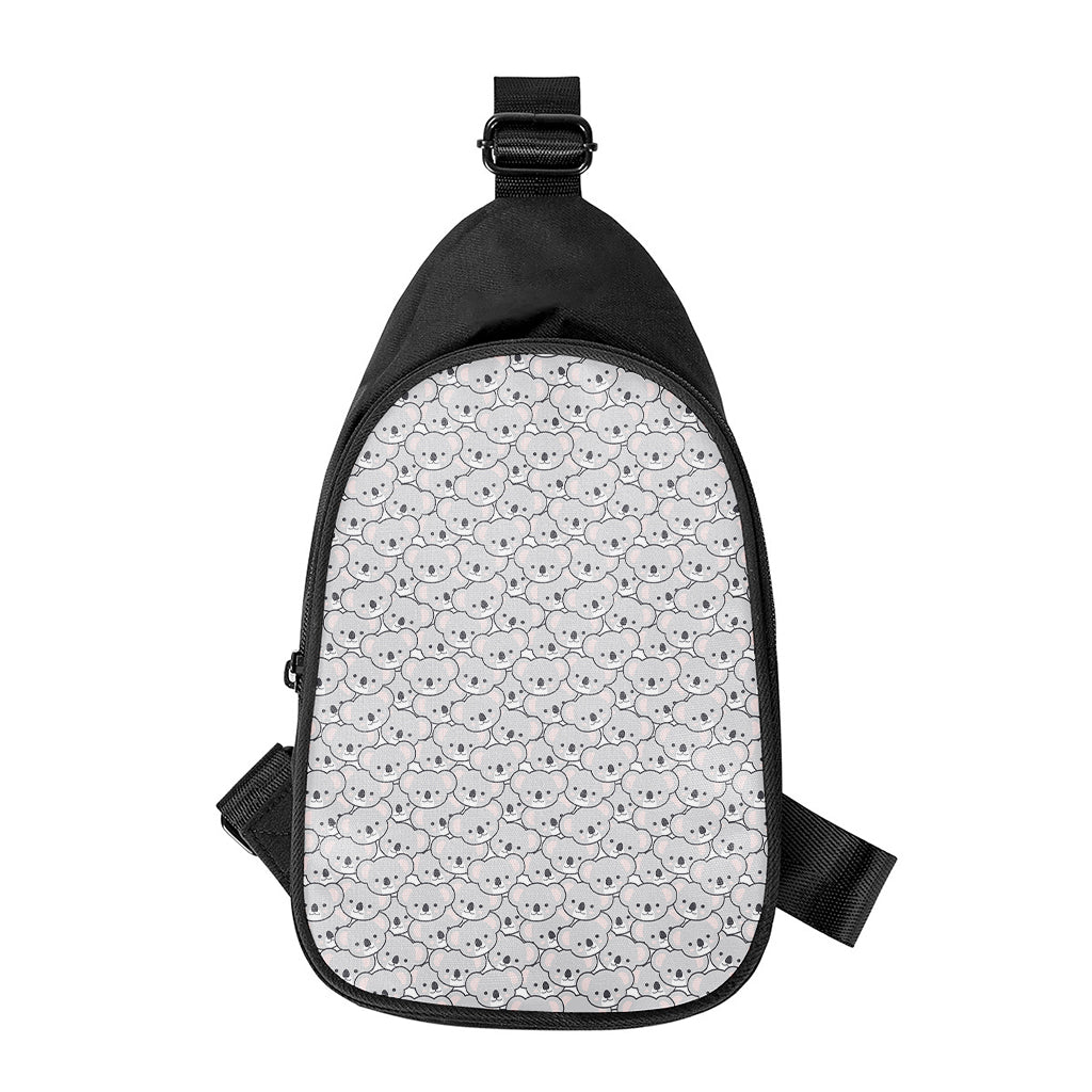 Cartoon Koala Pattern Print Chest Bag