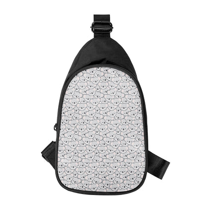 Cartoon Koala Pattern Print Chest Bag