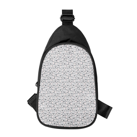 Cartoon Koala Pattern Print Chest Bag