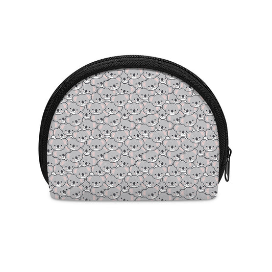 Cartoon Koala Pattern Print Coin Purse