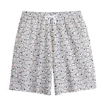 Cartoon Koala Pattern Print Cotton Shorts