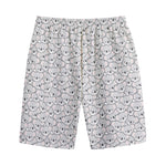 Cartoon Koala Pattern Print Cotton Shorts